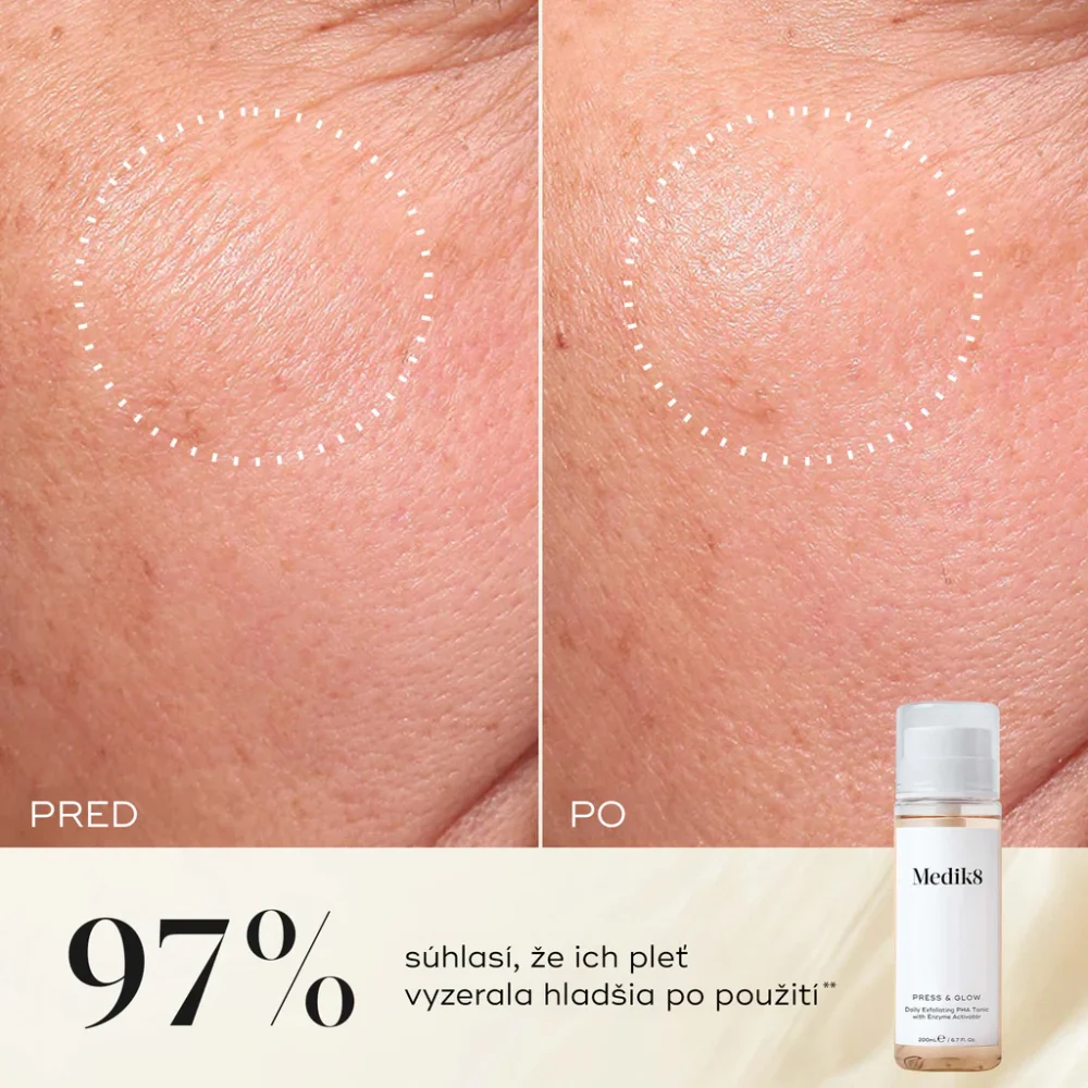 Press Glow - Exfoliačné Medik8 PHA tonikum