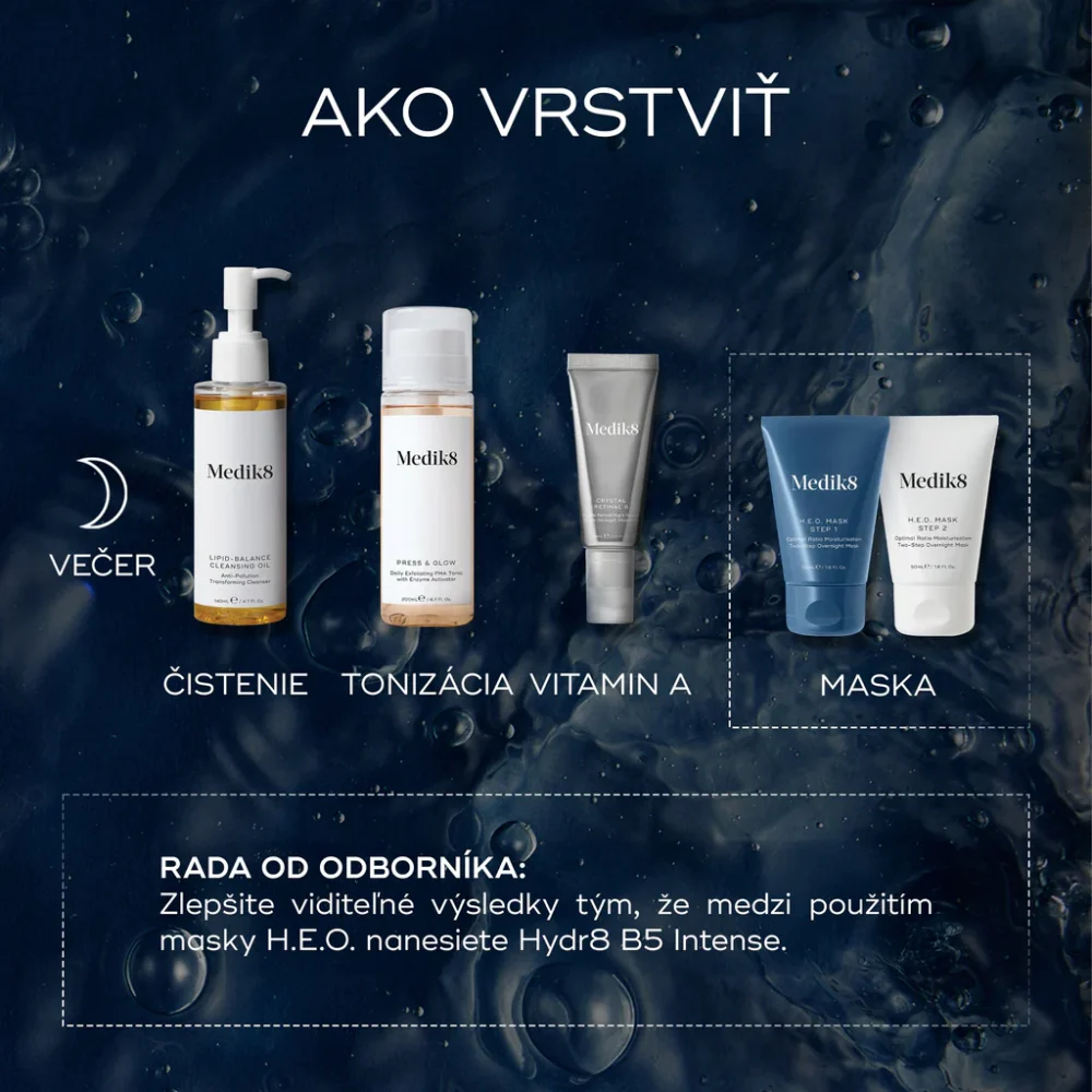 Medik8 H.E.O. Maska - nočná hydratačná 2 kroková maska