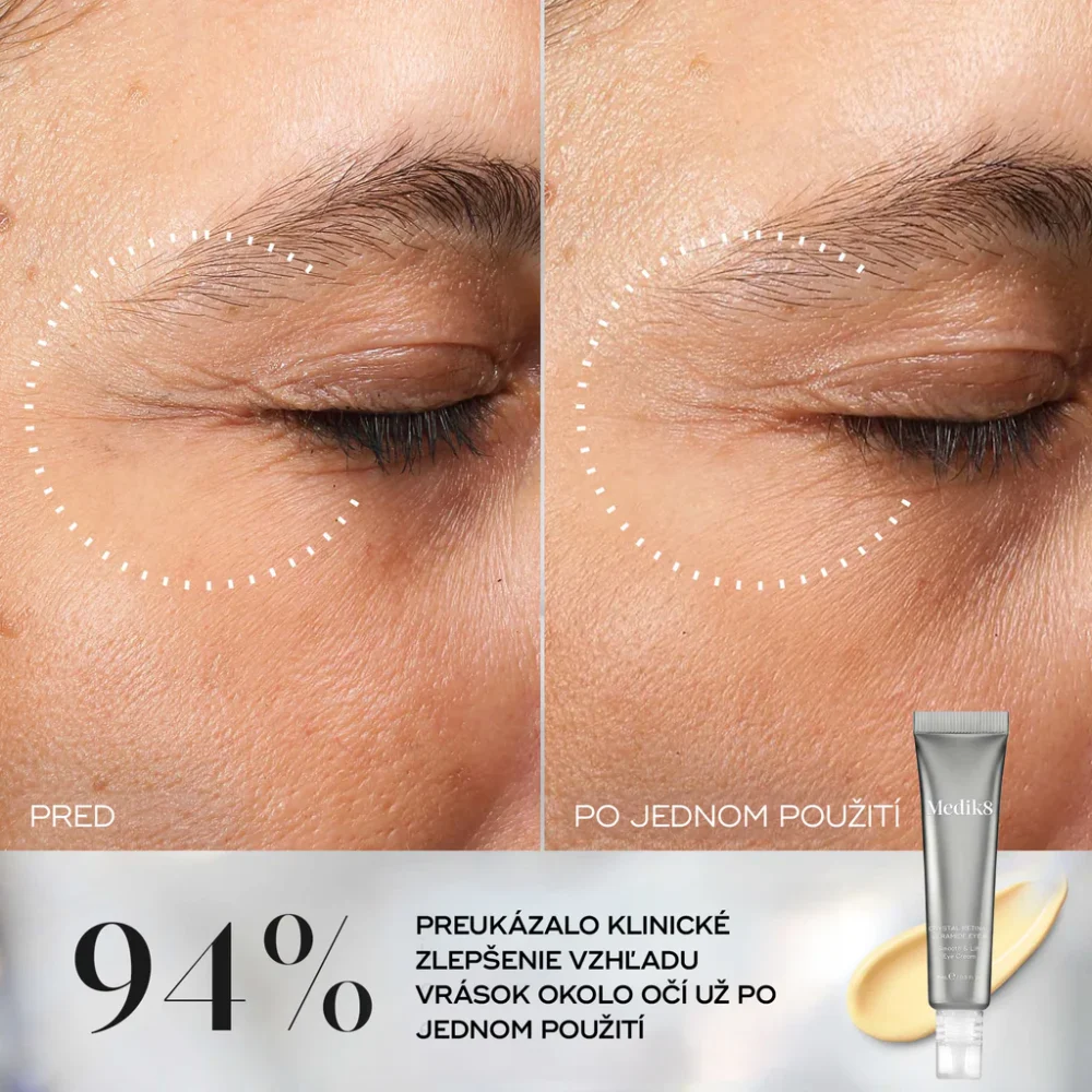 Očný krém Medik8 CRYSTAL RETINAL 3 ® s ceramidmi a retin