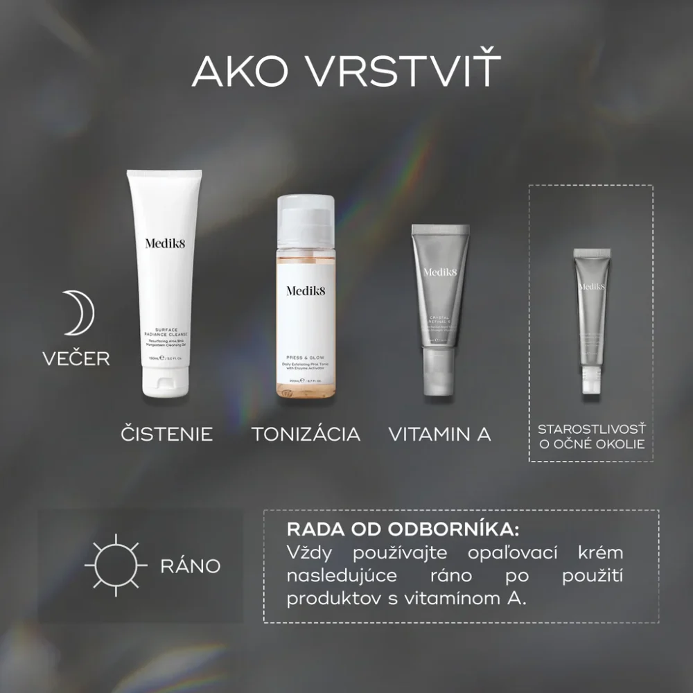 Očný krém Medik8 CRYSTAL RETINAL 3 ® s ceramidmi a retin
