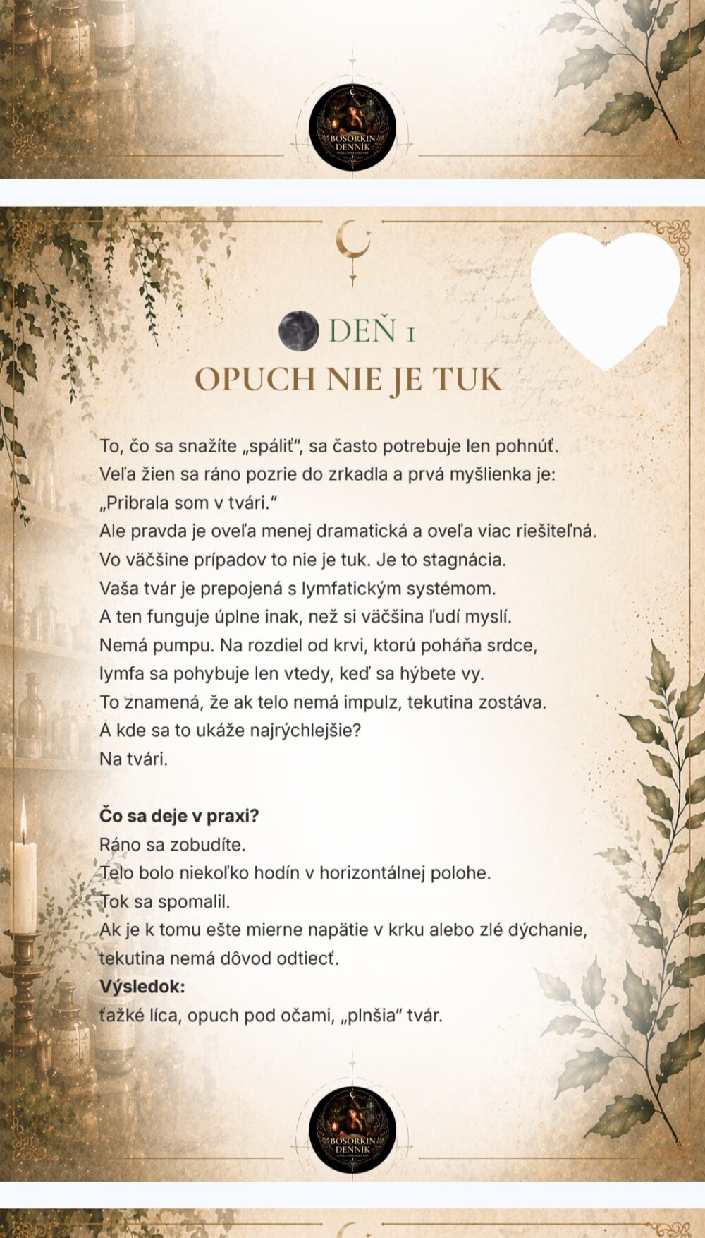 Bosorkin rituál krásy (7 dní)