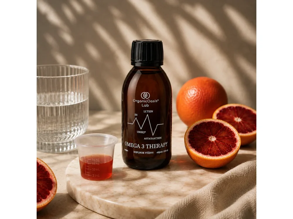 1366-2_omega.png OMEGA 3 THERAPY – vegánske Omega-3 EPA + DHA s astaxantínom, luteínom, D3 a K2