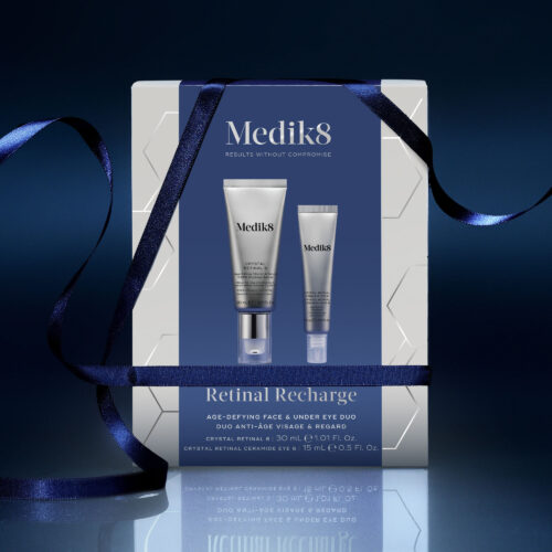 Medik8 Retinal Recharge: vianočná sada retinalové sérum + očný krém
